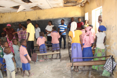 WASCAL CC&HH staff  interaction with pupils